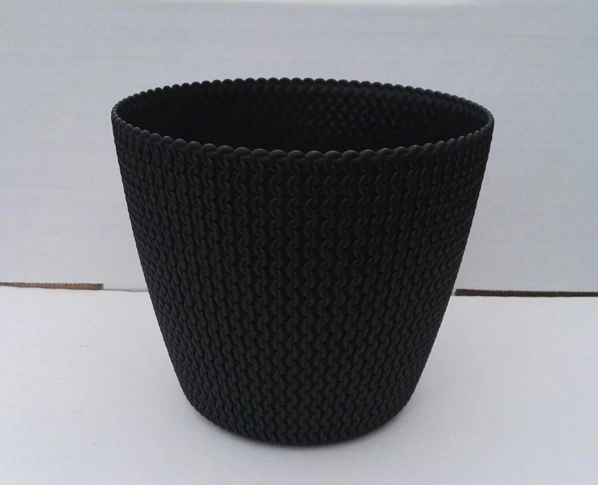 Prosperplast 1x Kunststof Splofy Bloempotten 30 Cm Antraciet - Bloempotten/plantenpotten Voor Binnen En Buiten - Afbeelding 2