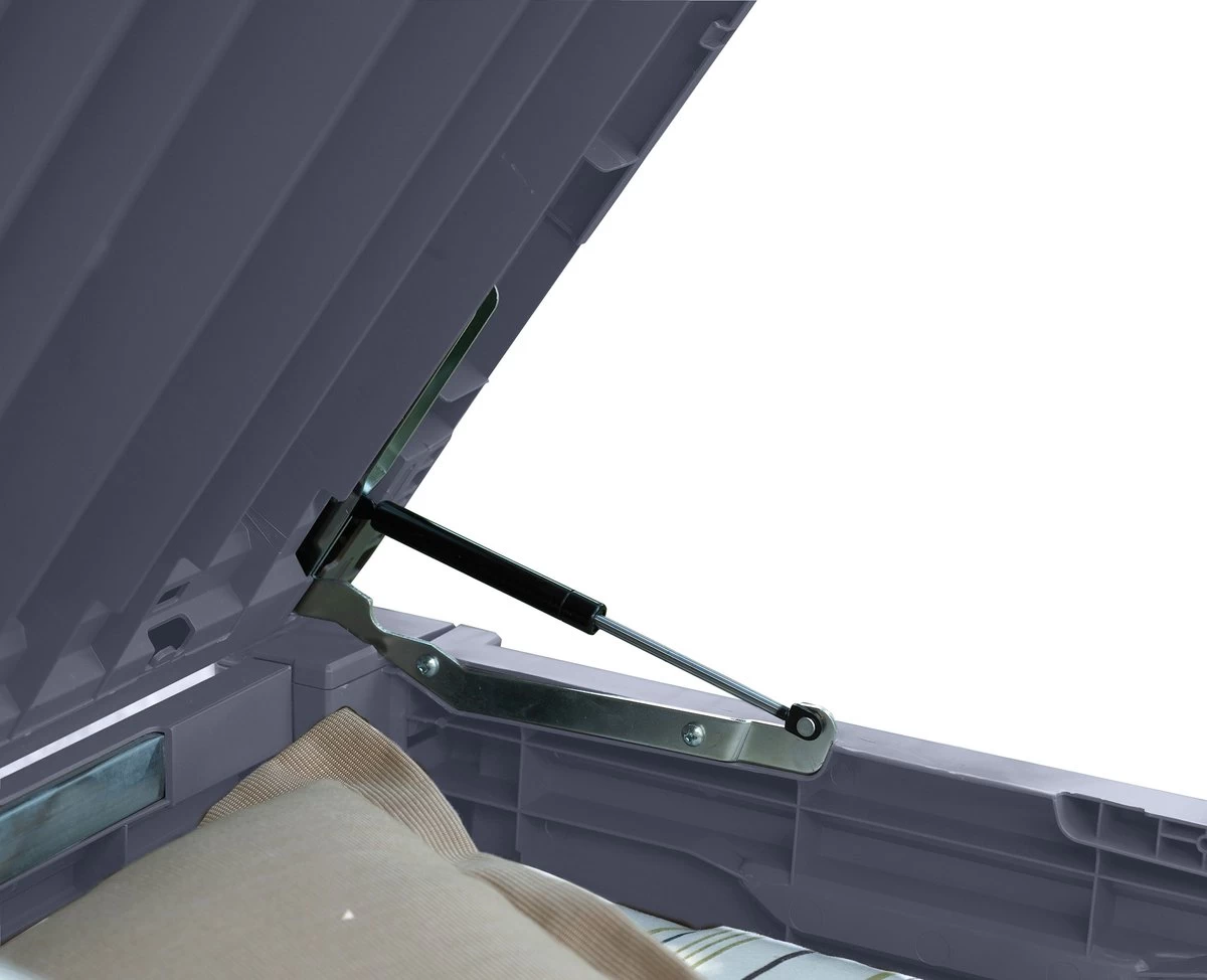 Keter Brightwood Opbergbox - 455L - 145x69,7x60,3 Cm - Grafiet - Afbeelding 3