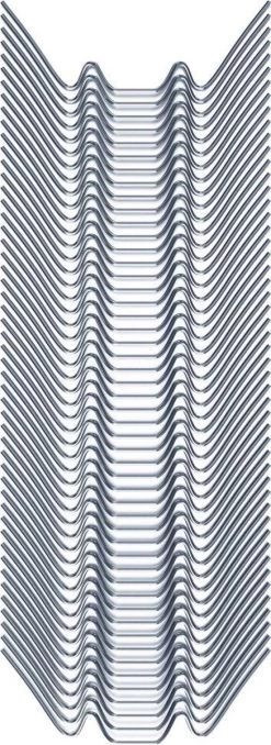 Deuba Broeikas Glasklemmen – 100 Stuks 85x30mm – RVS Zilver