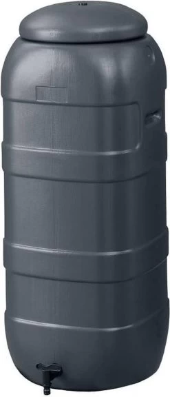 Harcostar Rainsaver Regenton 100 Liter | Plastic Regenwaterton Antraciet
