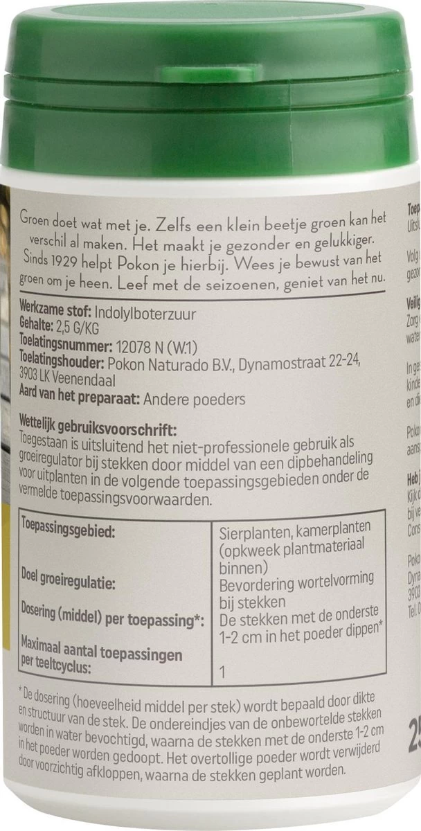 Pokon Stekpoeder - 25gr - Stimuleert Wortelvorming - Afbeelding 3