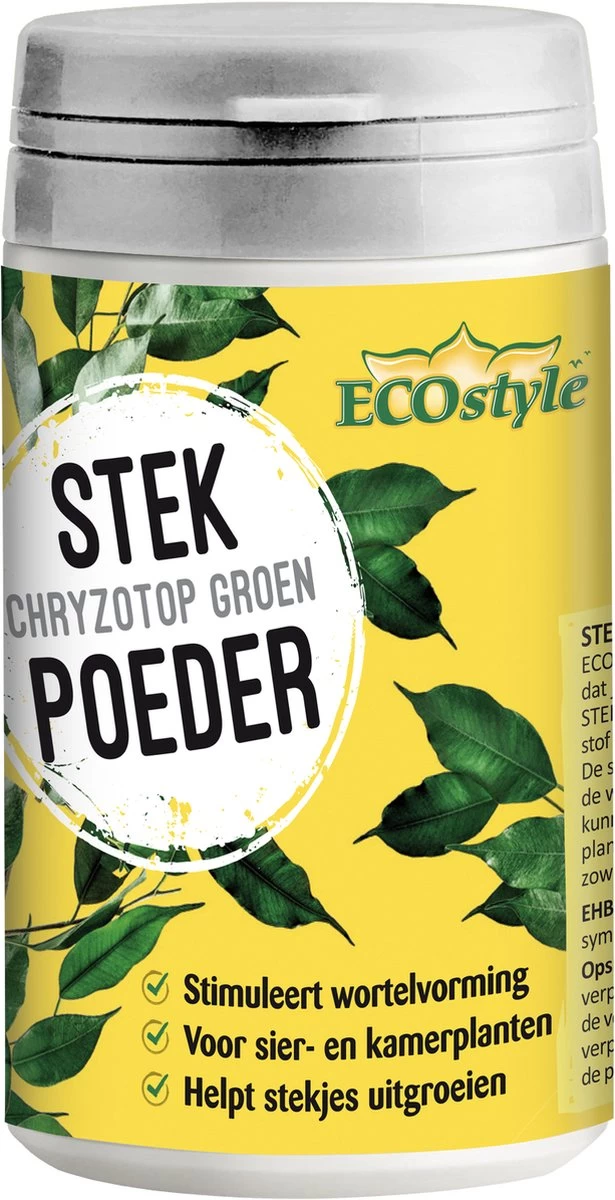 ECOstyle Stekpoeder Stimuleert Wortelvorming - Voor Sier & Kamerplanten - Helpt Stekjes Uitgroeien Tot Een Volwaardige Plant - 25 GR - Afbeelding 4