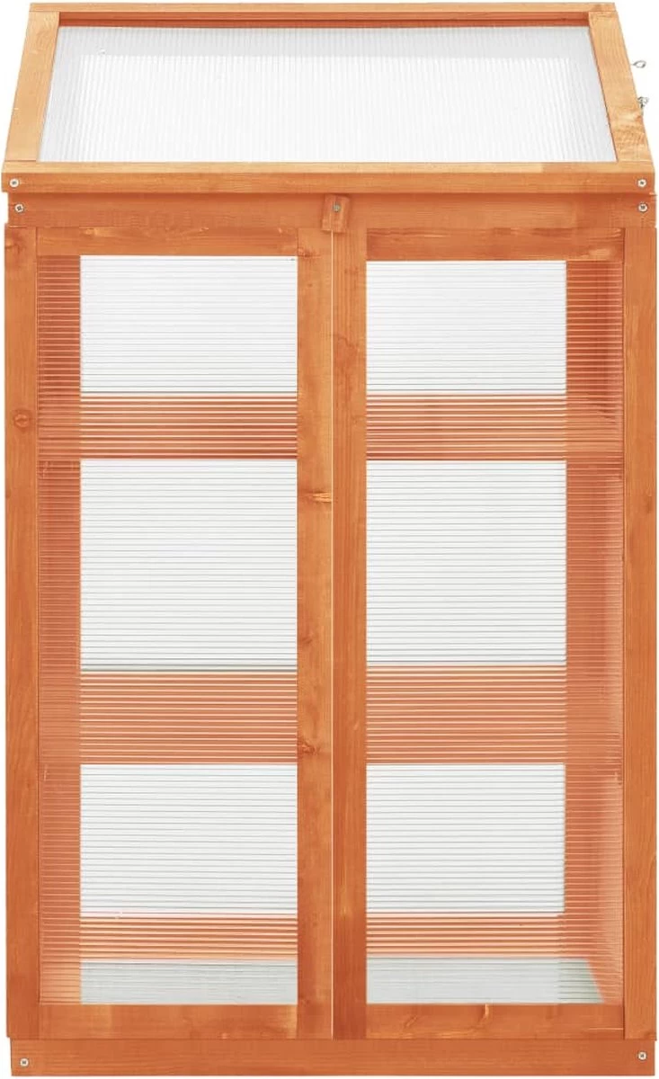 VidaXL Broeikas 60x45x100 Cm Vurenhout - Afbeelding 5