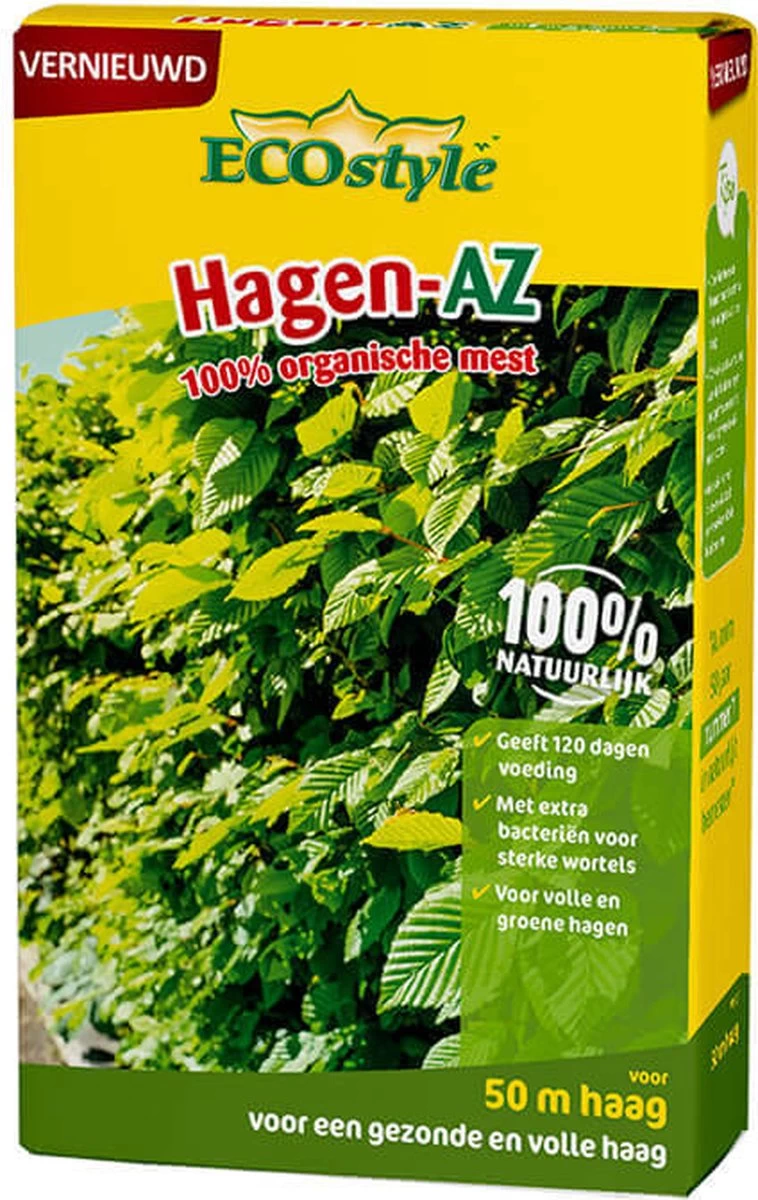 ECOstyle Hagen-AZ Organische Haag Meststof - Tuinmest Voor Diepgroen Blad - Nieuwe & Bestaande Beplanting - 30 M Haag - 1,6 KG - Afbeelding 11