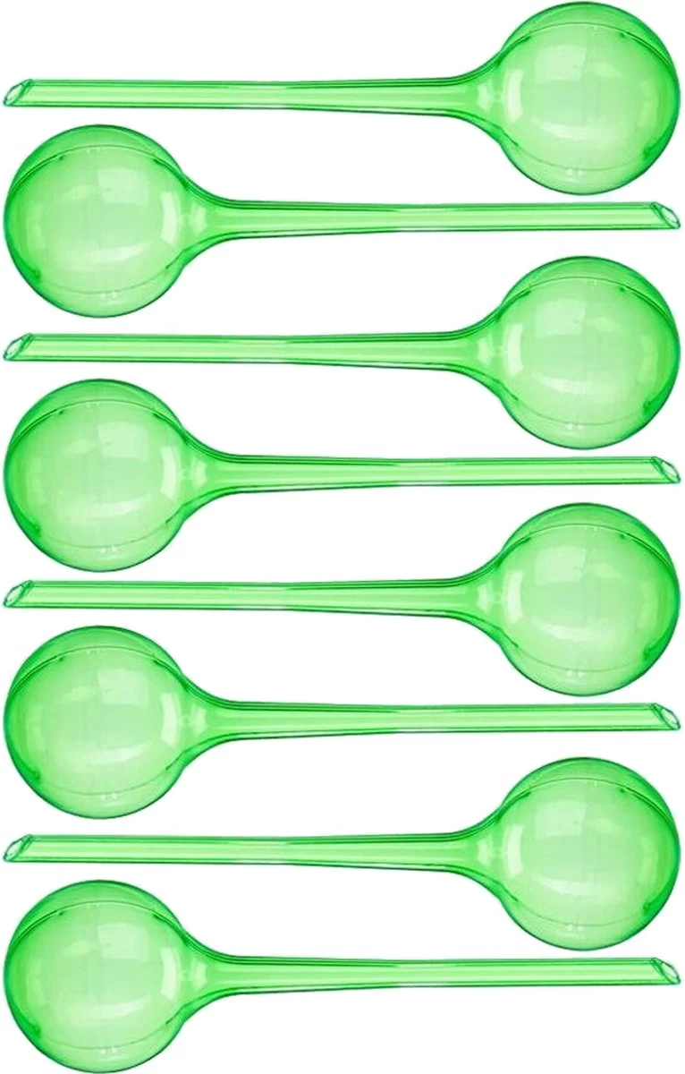 HGMD Waterdruppelaar Set Van 8 Stuks Voor Planten Transparant - Groen - Waterdruppelaar Voor Kamerplanten – Waterbol - Waterdruppelaar Voor Planten - Watergeefsysteem