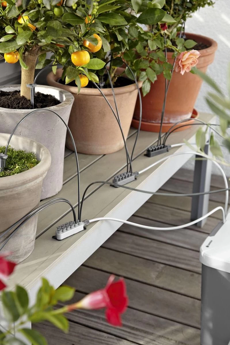 GARDENA Vakantiebewateringsset Duppelsysteem - Geschikt Voor 36 Potplanten - Incl. 9l Vat - Afbeelding 4