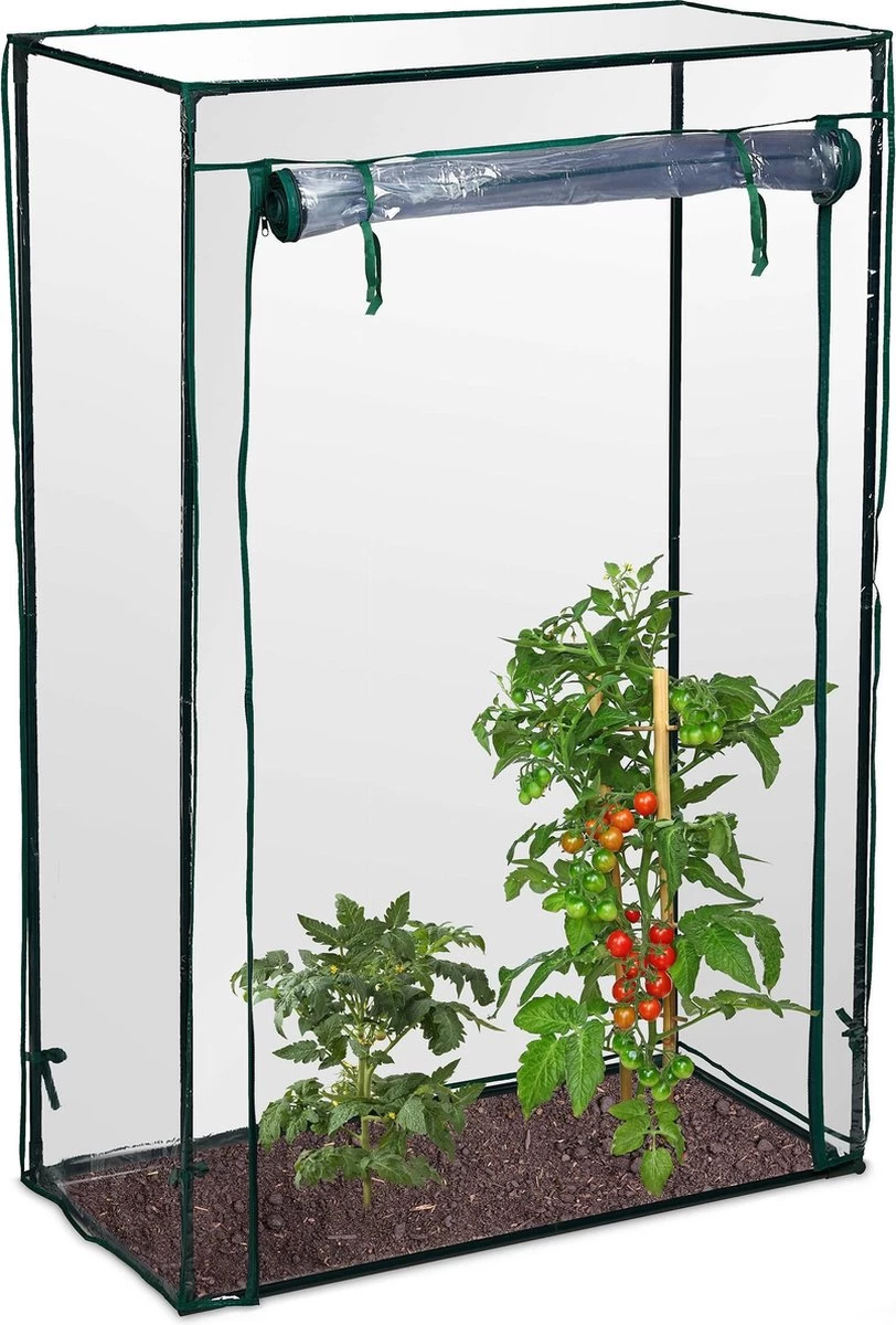 Relaxdays Tomatenkas 150x100x50 Cm - Tuinkas Tomaten - Foliekas - Serre - Kweekkas - PVC - Afbeelding 18