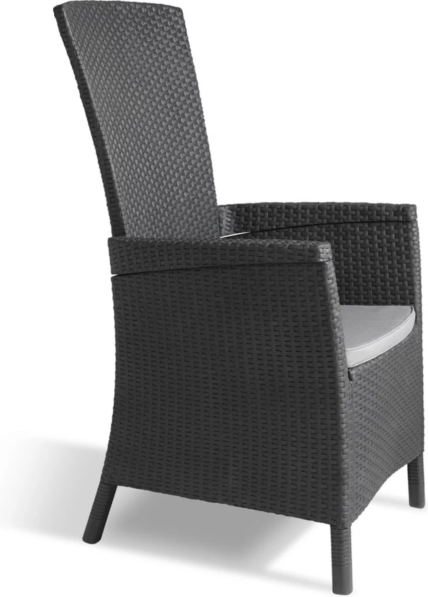Allibert Vermont Verstelbare Tuinstoel - 64x68x107cm - Grafiet - Afbeelding 11