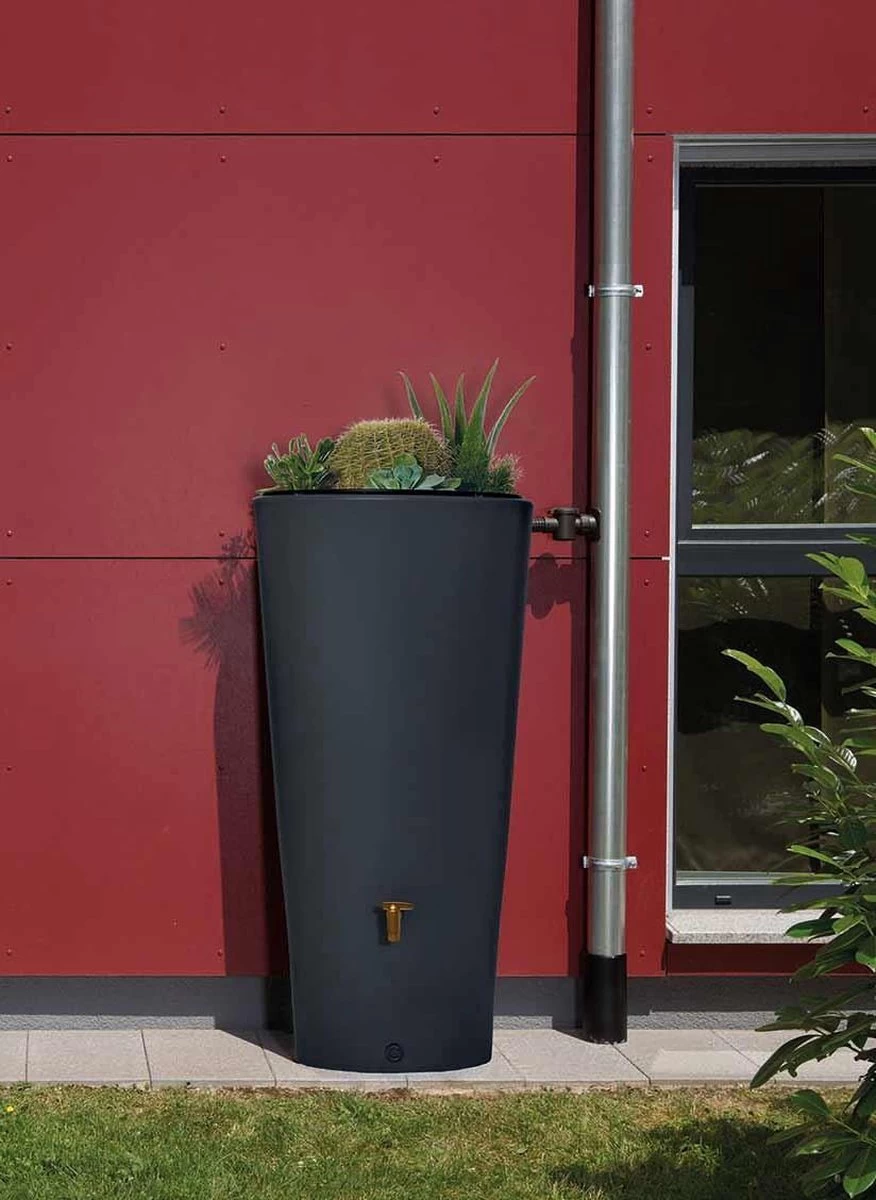 Garantia 2in1 Regenton - VASO - 220 Liter - Antraciet - Afbeelding 2