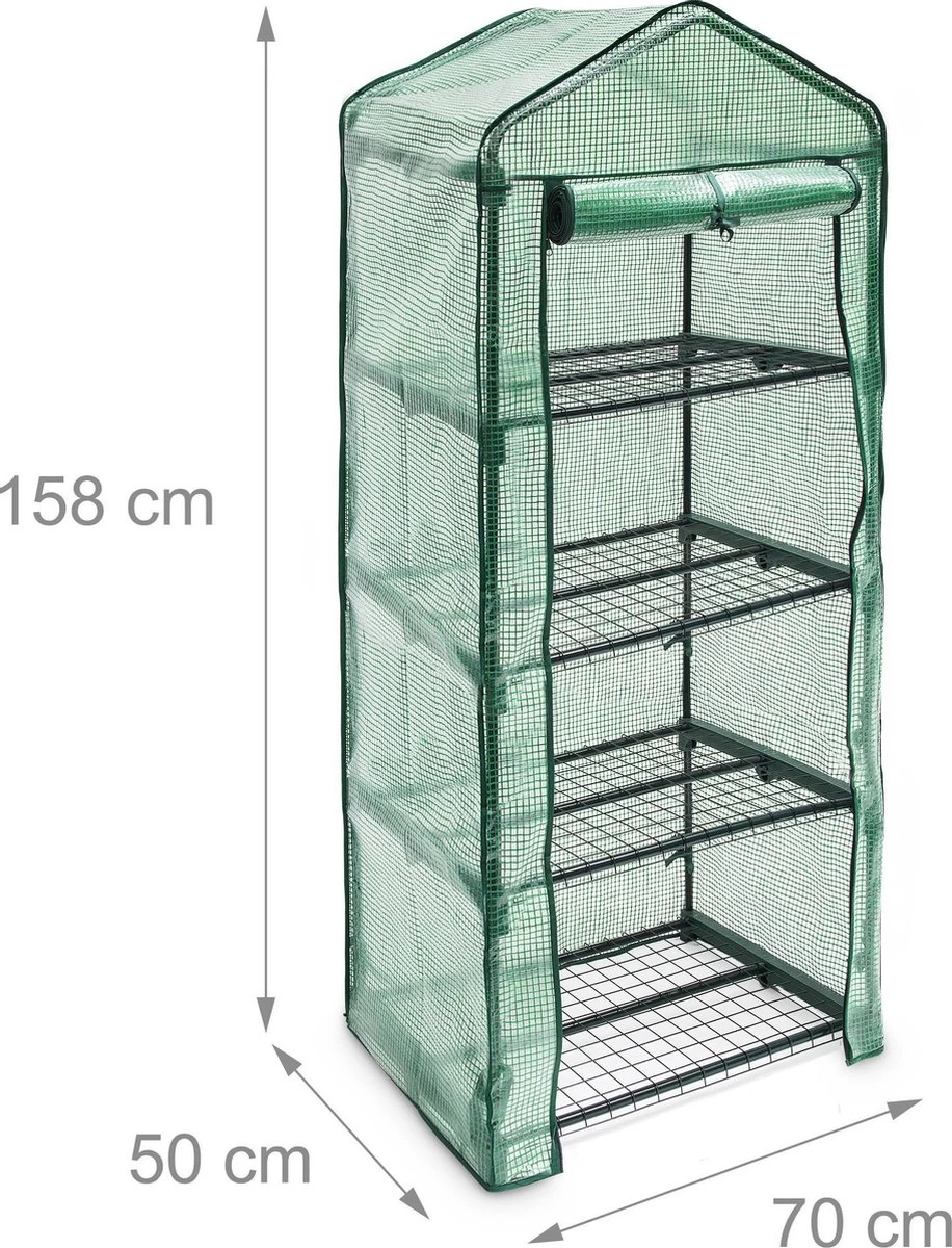 Relaxdays Kas Met Folie Voor In De Tuin Of Op Het Balkon - Tuinkas - Broeikas - Kweekkas - 4 - Afbeelding 5