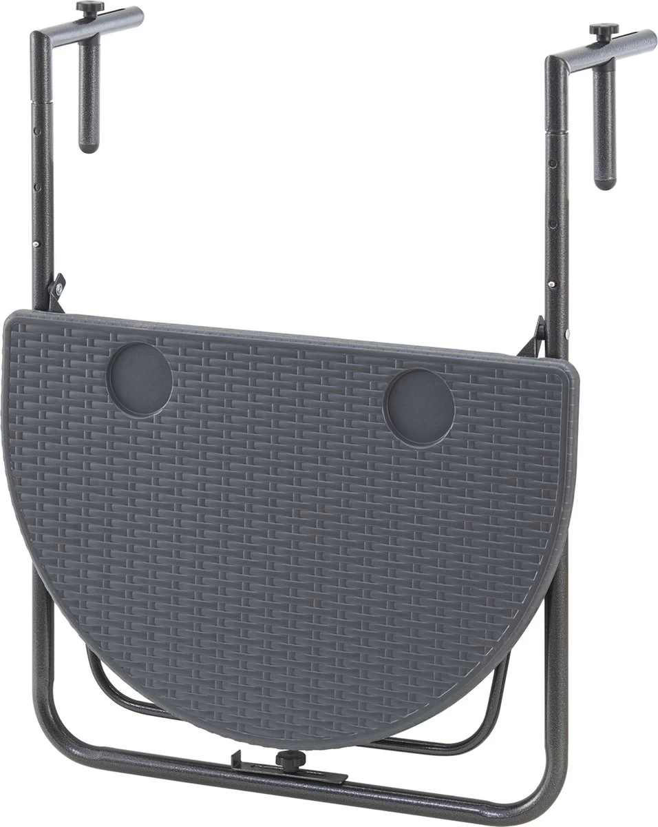 Balkontafel Cicala Inklapbaar 83,5x60x64 Cm Donkergrijs - Afbeelding 5