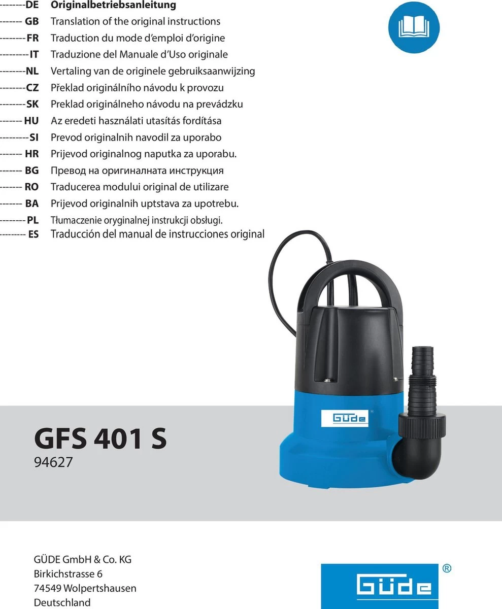 Güde 94627 Waterpomp – Vlakzuigpomp - Afbeelding 2