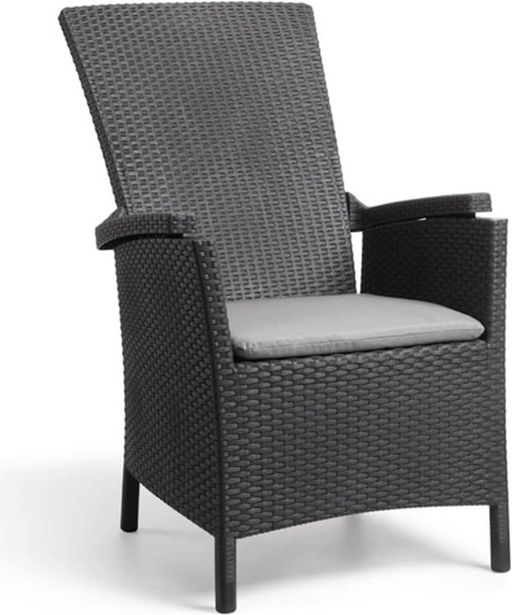 Allibert Vermont Verstelbare Tuinstoel - 64x68x107cm - Grafiet - Afbeelding 16